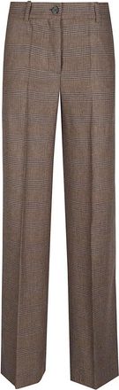 P.A.R.O.S.H. Riley Wide Leg Pant - Dames - Wijde Broeken - Bruin - XS - Broeken