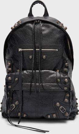 Balenciaga Mens Le Cagole Studded Leather Backpack