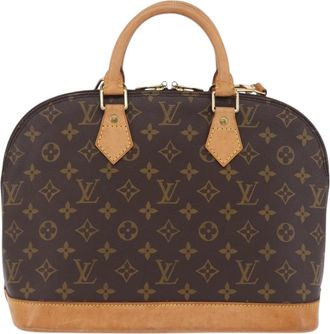 Louis Vuitton Alma Monogram Canvas Brown Canvas Handbag (Pre-Owned)