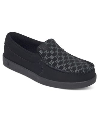 DC Slip-On Sneaker DC SHOES Villain, Herren, Gr. 6,5(38,5), schwarz, Obermaterial:Obermaterial: Leder / Futter: Textil / Aussensohle: Gummi;, Schuhe Slip
