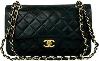 Chanel Pre-owned Matelasse Lambskin Double Flap Shoulder Bag - - Pre-owned - Donna - Nero - ONE SIZE