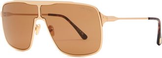 Tom Ford Zappa Square D-frame Sunglasses - Gold - One Size