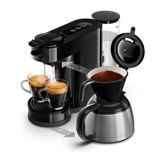 Philips Machine A Caf&eacute; Dosette - Philips - Senseo Switch Hd6592/65 - Noir Intense