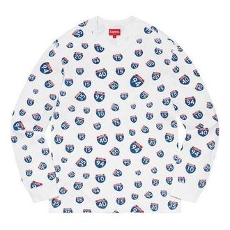 SUPREME Interstate Waffle Thermal White Blue Red SUP-FW20-245