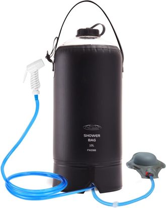 OEM Bolsa De Ducha Solar Port&aacute;til, 10 L/2,64 Galones, Bolsa De Ducha Port&aacute;til Para Camping, Con Bomba De Pie Y Boquilla De Ducha Para Playa, Camping, Nata
