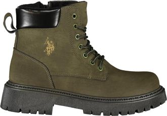 U.S.Polo Association Schoenen - Dames - Veterlaarzen - Groen - 36 EU - Schoenen