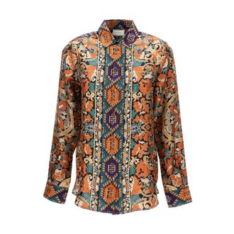 Pierre-Louis Mascia Shirts, female, Multicolor, Size: L Camicia stampata multicolor