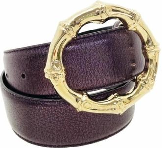 Gucci Pre-owned Belts, female, Purple, Size: ONE SIZE Pre-owned Vintage Leather Belt