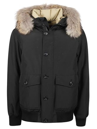 Woolrich Polar Detachable Fur-Trimmed Hooded Bomber Jacket