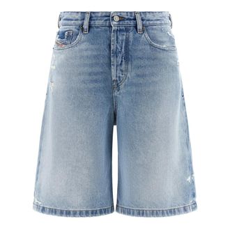 Diesel Denim Shorts, female, Blue, Size: W25 De-Sire-Short Bermuda Shorts