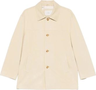 Dunst Vegan Leren Jas - Dames - Mantel - Beige - XS - Leer - Jassen