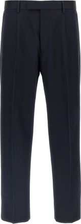 Ermenegildo Zegna Blue Cotton wool pants