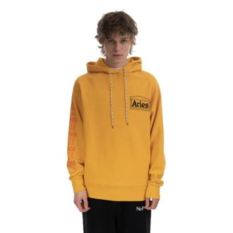 Aries Hoodies & sweatvesten, Heren, Oranje, M, Katoen, Hoodies