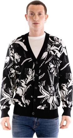 Paolo Pecora Cardigan - Heren - Vesten - Zwart - M - Katoen - Truien & Vesten