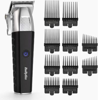 BaByliss E812e Cortadora De Pelo Y Maquinilla Negro, Acero Inoxidable 8 I&oacute;n De Litio