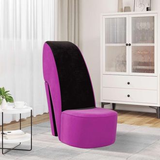 vidaXL Vidaxl - Sill&oacute;n Con Forma De Zapato De Tac&oacute;n Terciopelo Morado