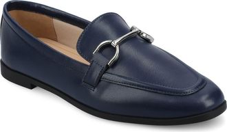 Journee Collection Mizza Bit Loafer in Navy at Nordstrom Rack, Size 8.5