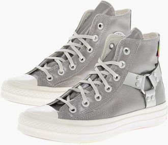 Converse ALL STAR CHUCK TAYLOR Faux Leather High Top Sneakers with Mu size 36,5