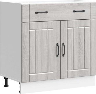 vidaXL Vidaxl - Kitchen Base Cabinet Lucca Grey Sonoma Engineered Wood