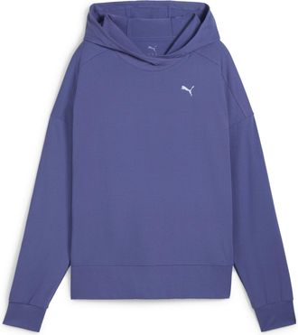 Puma Kapuzensweatshirt PUMA CLOUDSPUN HOODIE, Damen, Gr. XL, blau (blau crystal), Jersey, Obermaterial: 85% Polyester, 15% Elasthan, relaxed fit normal, Sw