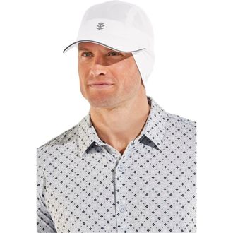 Coolibar Fitness Cap with Ear Coverage - UPF 50+ Sun Protection - Emmet in White at Nordstrom, Size Xx-Large