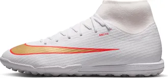 Nike Mens Mercurial Superfly 11 Academy Turf High-Top Soccer Shoes in White | IO1494-100