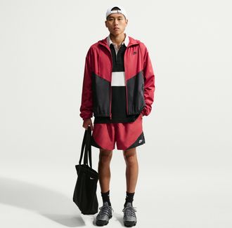 Nike Mens Windrunner Lightweight Woven Shorts in Red | IF3398-608