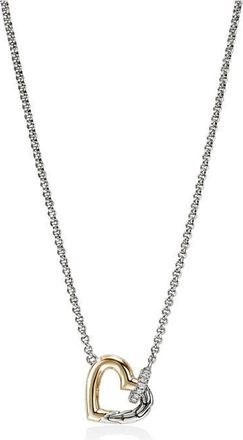 John Hardy Essentials Heart Linked Necklace in Silver at Nordstrom, Size 18