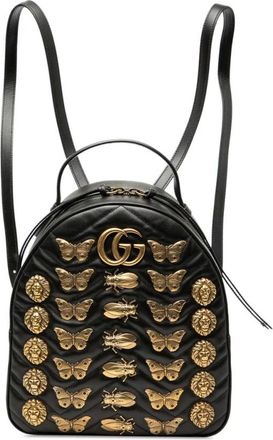 Gucci Pre-owned Backpacks, female, Black, Size: ONE SIZE Pre-owned Leather Backpack