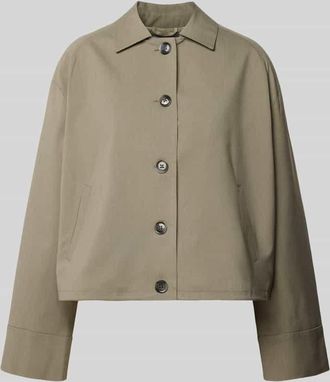 Sams&oslash;e & Sams&oslash;e Jacke mit Eingrifftaschen Modell KELLY in Oliv Melange, Gr&ouml;&szlig;e XL