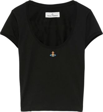 Vivienne Westwood Micro Lollo scoop-neck T-shirt - Black