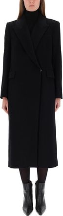 HUGO BOSS Double-Breasted Midi Coat