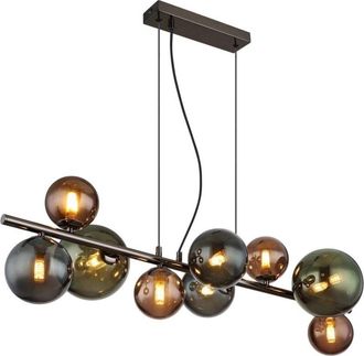 Globo Lighting lámpara colgante - RIHA - multicolor - vidrio - gran