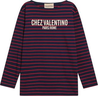 Valentino Long Sleeve T-Shirts, female, Multicolor, S, Cotton T-shirts and Polos