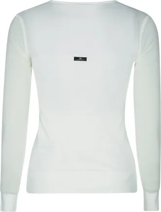 Elisabetta Franchi Womens Tricot Sweater White