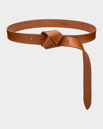 Isabel Marant Lassio Knotted Leather Belt