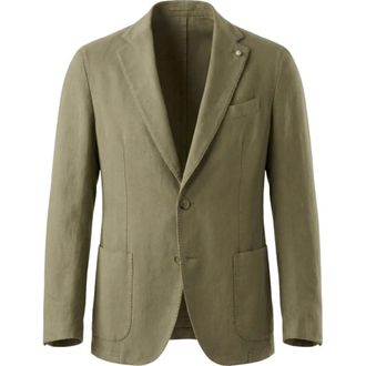 L.B.M. 1911 Blazers, male, Green, Size: XL Garment-Dyed Blazer