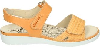 Ganter Sportieve Damesslippers- Oranje Leer - Dames - Sleehakken - Oranje - 44 EU - Leer - Schoenen