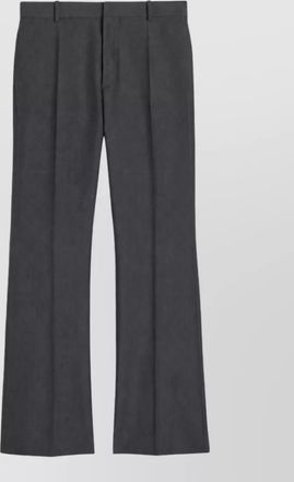 Jil Sander fil-&agrave;-fil pleated flared trousers