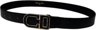 Dior Pre-owned Vintage Riem - unisex - Vintage Accessoires - Zwart - ONE Size - Leer - Vintage