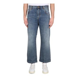 Etro Etro, Cropped Jeans, male, Blue, Size: W31 Five-pocket Jeans