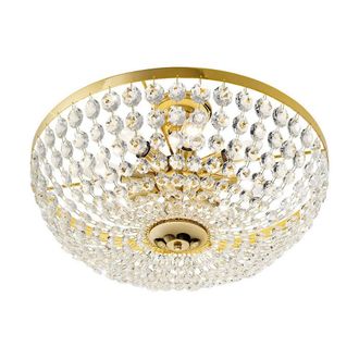 Netlighting Valerie Classic Ceiling Light Polished Gold 8x E14