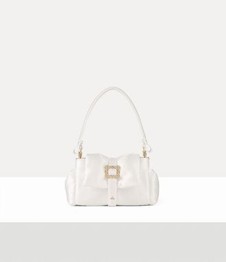 Vivienne Westwood Hazel Mini Treasure Handbag Satin Db Ivory
