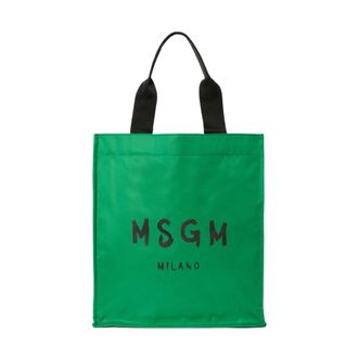 Msgm Signature Shopping - Heren - Shoppers - Groen - ONE Size - Polyester - Tassen