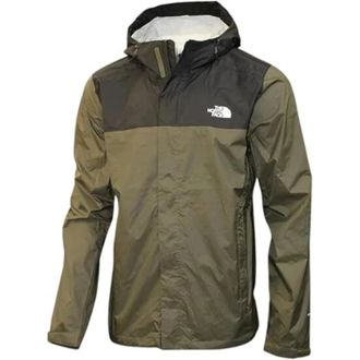 The North Face Venture Rain Jacket Mens Green Dryvent Full Zip KFC535