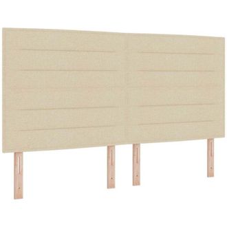 vidaXL Cama Tipo Box Spring Con Colch&oacute;n Crema 180 X 200 Cm Tela Vidaxl