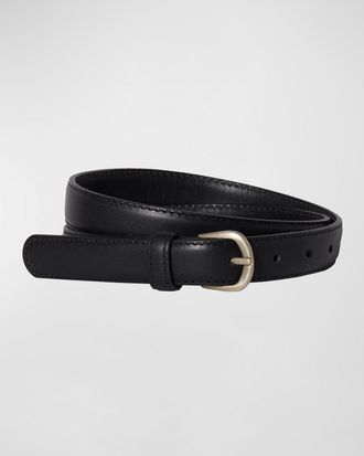 Janessa Leon&eacute; Brass Buckle Leather Belt