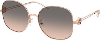 Tory Burch TY6112 3358G9 Womens Sunglasses Gold Size 56