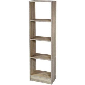 Trade Shop Trade Shop - Mueble Libreria Gaia 4 Estantes Roble 40x24x137cm 769665