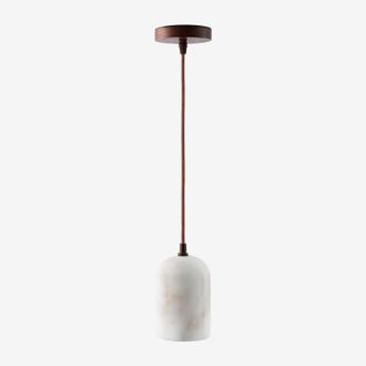 Sklum L&aacute;mpara De Techo Colgante En Alabastro Y Madera Rauma Sklum